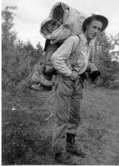 W.J. Tough, Mining Engineer, getting ready for the hills, wpH311