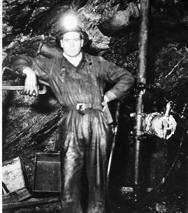 Underground miner at one of the mines, wpH1054